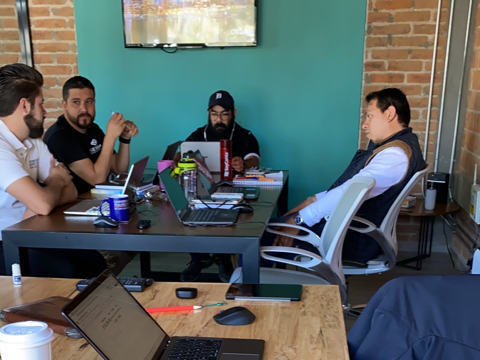 Leadership meeting in the design center